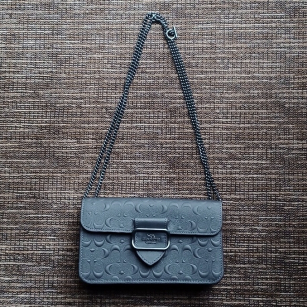 Coach Morgan Signature Leather Crossbody- NWT